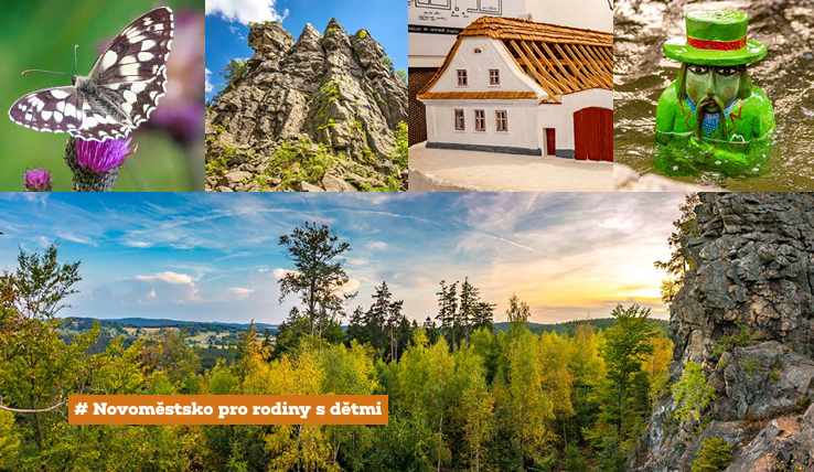 Nový leták „Novoměstsko pro rodiny s dětmi“ a propiska s designem od ilustrátora Lukáše Tomka
